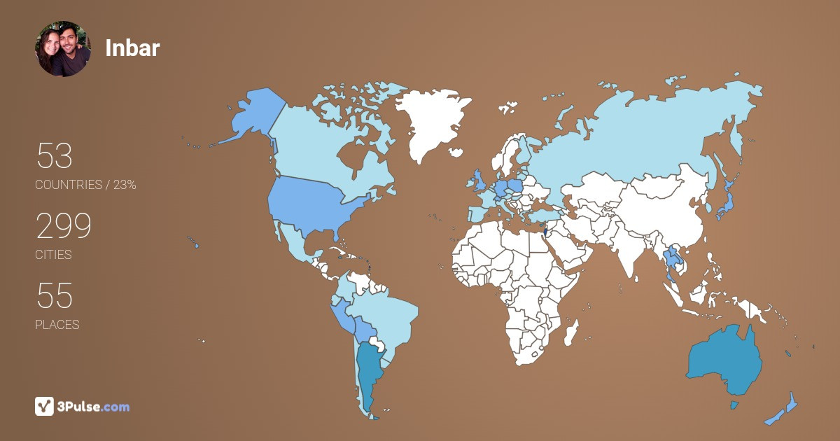 Изображение Карты путешествий Inbar Kotzer