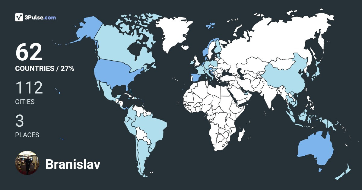Изображение Карты путешествий Branislav Nonkovic