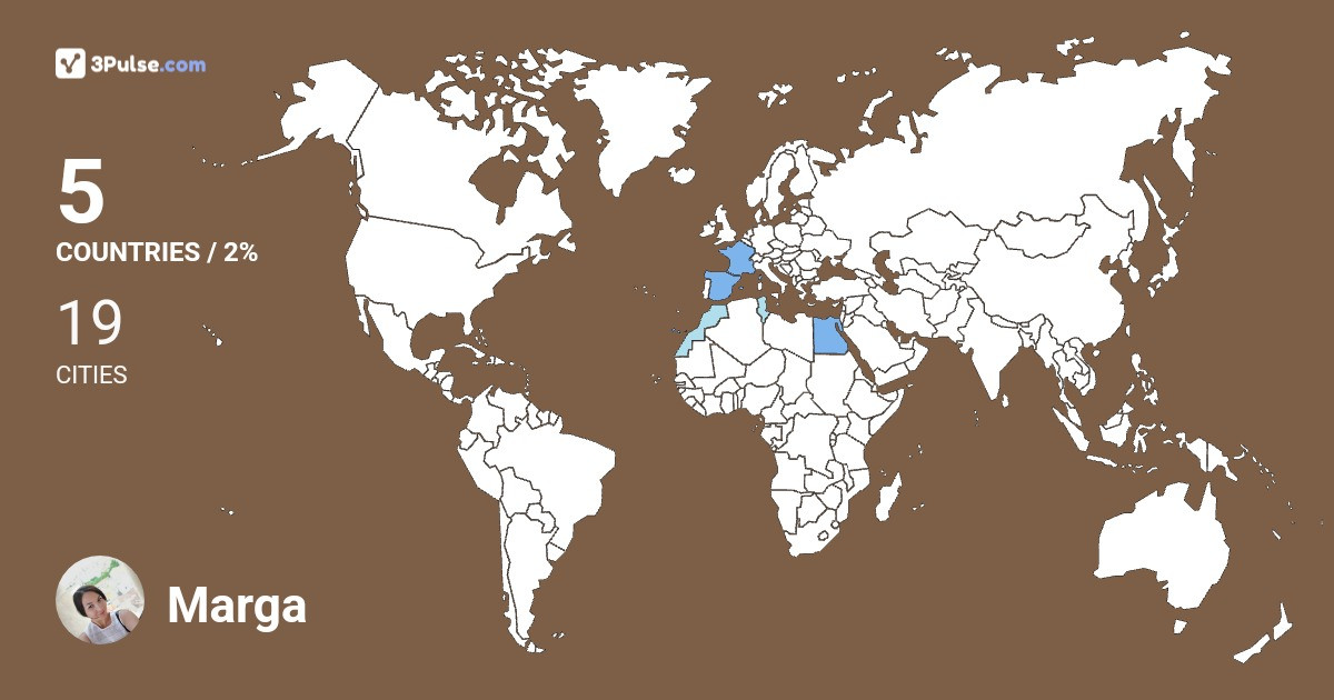 Marga Miteva's Travel Map Image