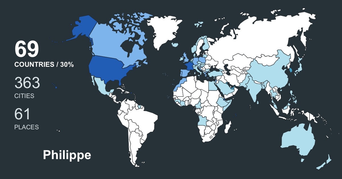 Изображение Карты путешествий Philippe Piquet
