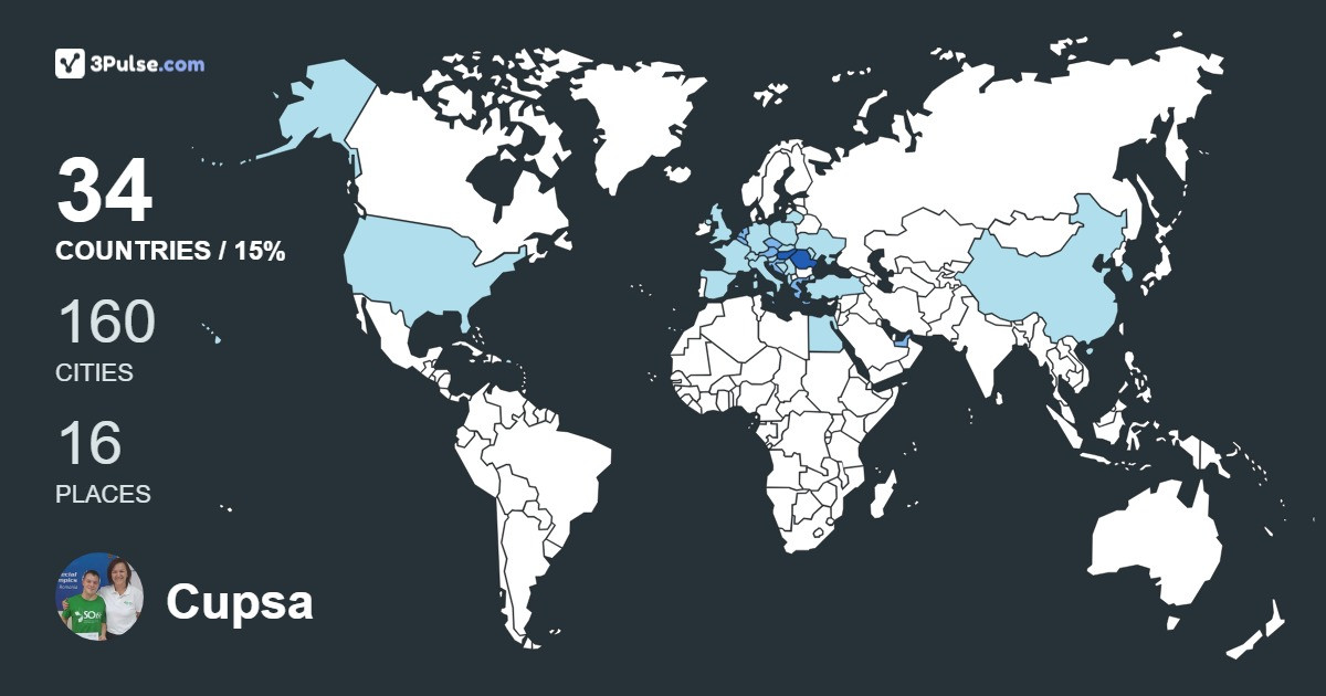 Cupsa Liliana's Travel Map Image