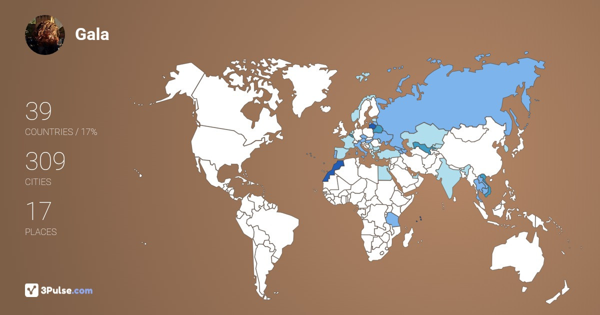 Изображение Карты путешествий Gala Simonova