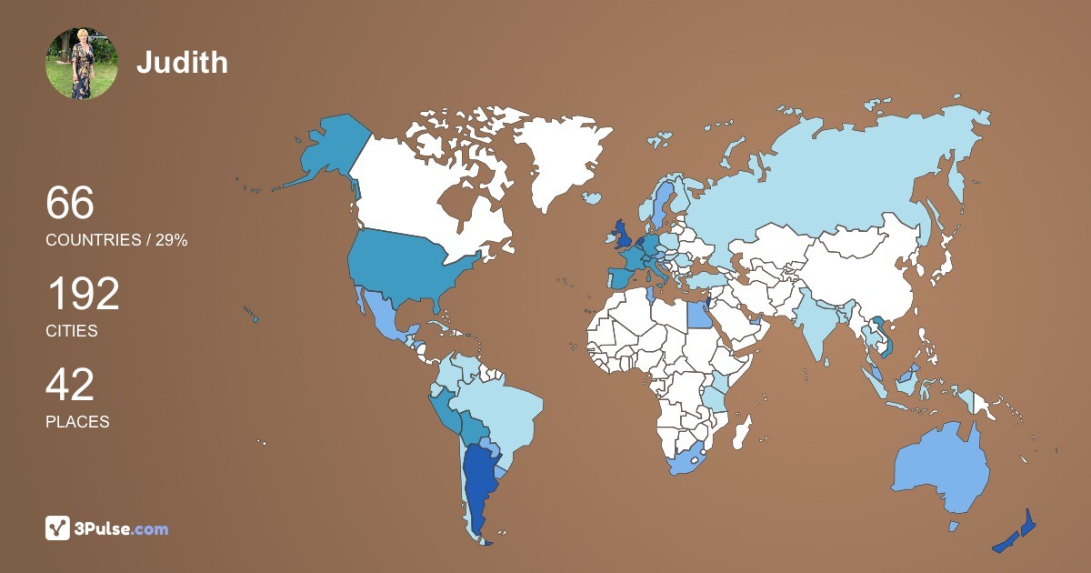 Изображение Карты путешествий Judith Van-Bokhoven