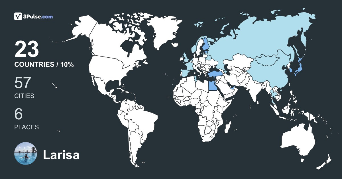Изображение Карты путешествий Larisa Smirnova