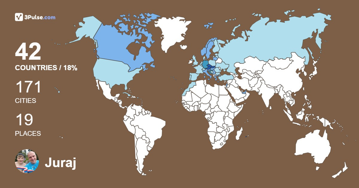 Изображение Карты путешествий Juraj Chomo