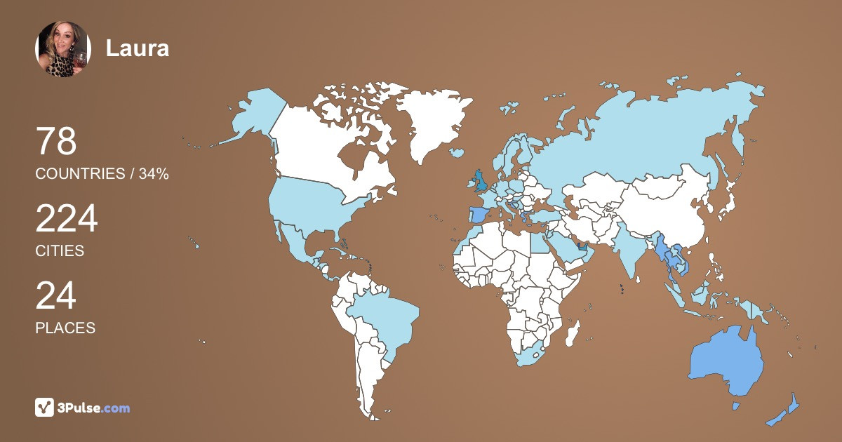 Изображение Карты путешествий Laura Jerram