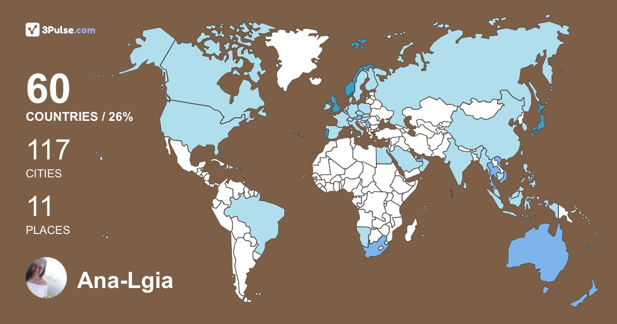 Ana-Lgia Arteiro's Travel Map Image