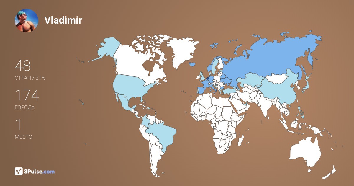 Изображение Карты путешествий Vladimir Gumeniuk