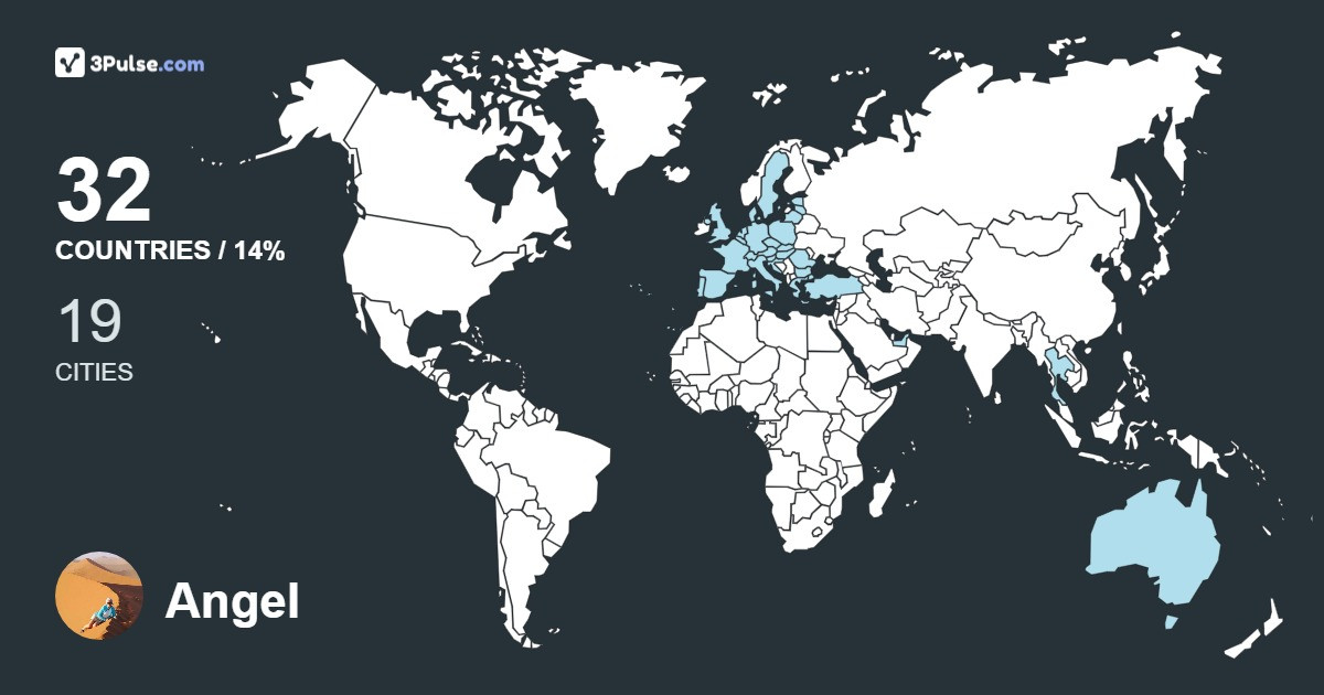 Angel Pakamorien's Travel Map Image