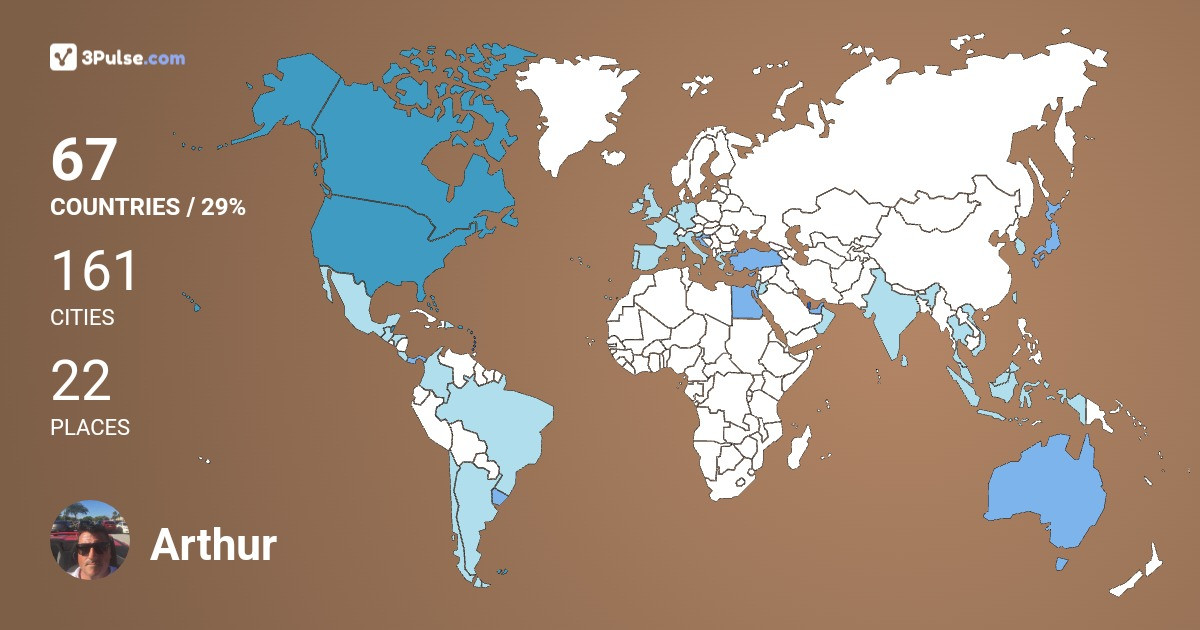 Изображение Карты путешествий Arthur Bruyere