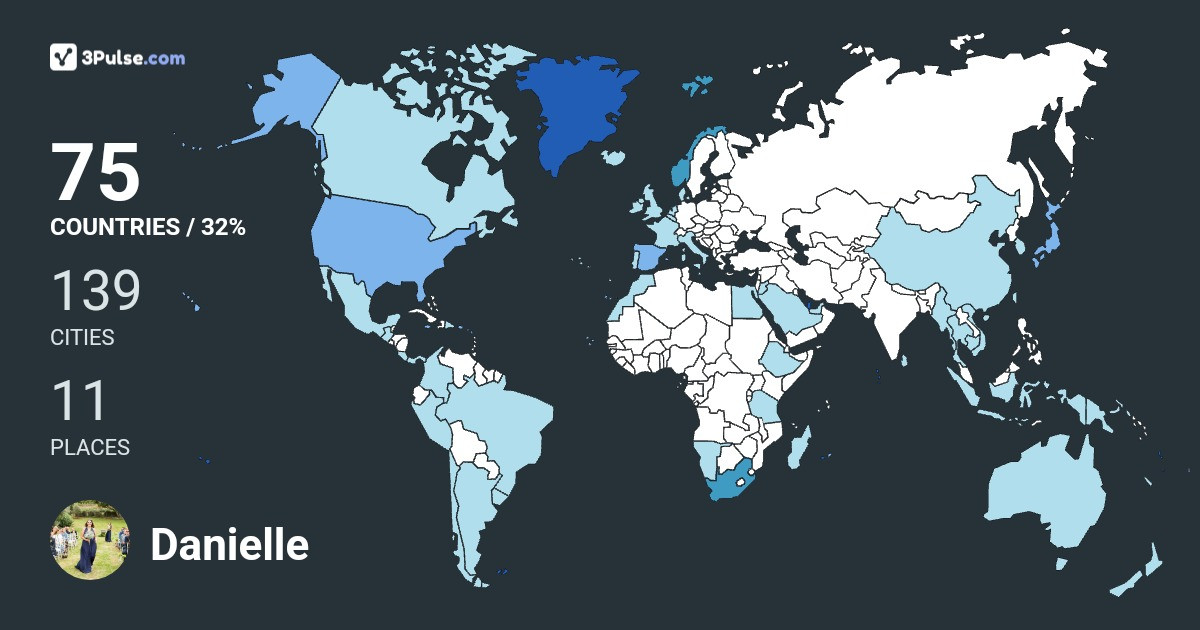 Изображение Карты путешествий Danielle Nieuwoudt