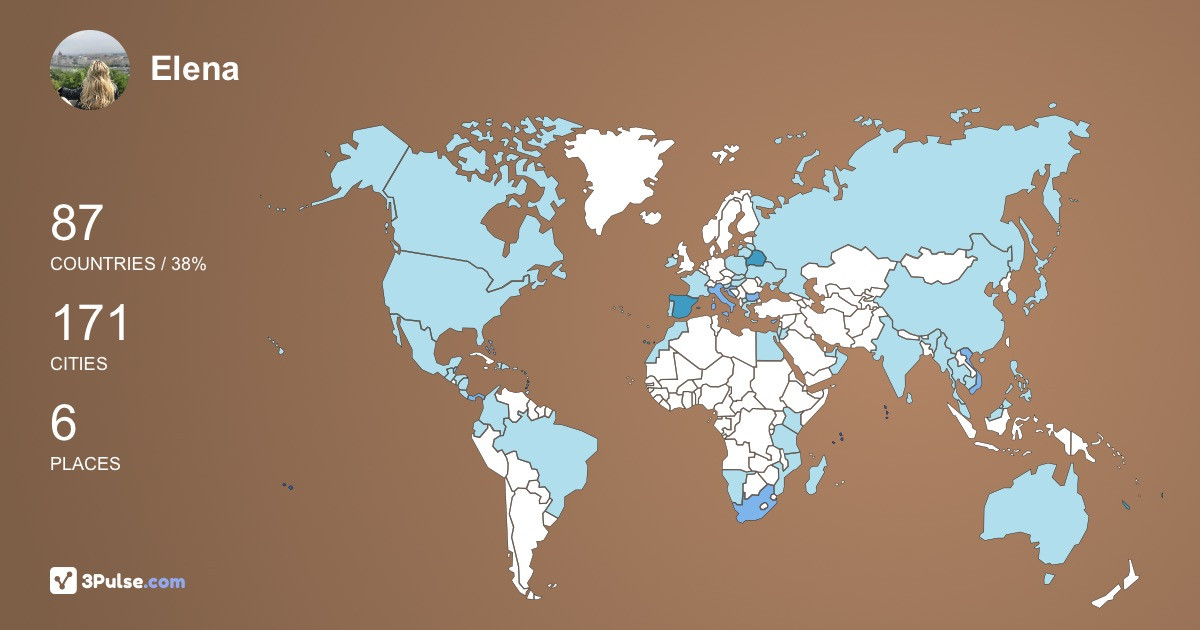 Изображение Карты путешествий Elena Elena