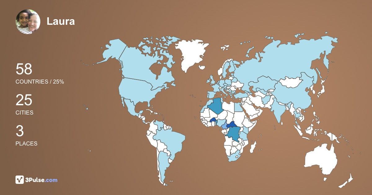 Изображение Карты путешествий Laura Thompson