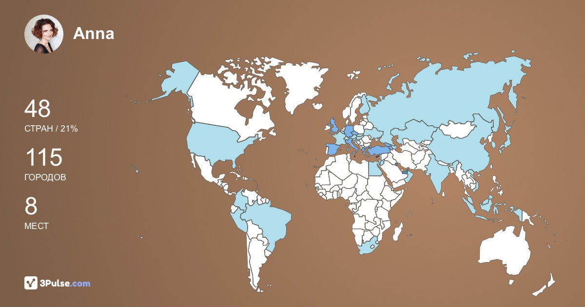 Anna Lvova's Travel Map Image