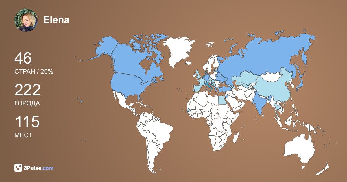 Изображение Карты путешествий Elena Shonia