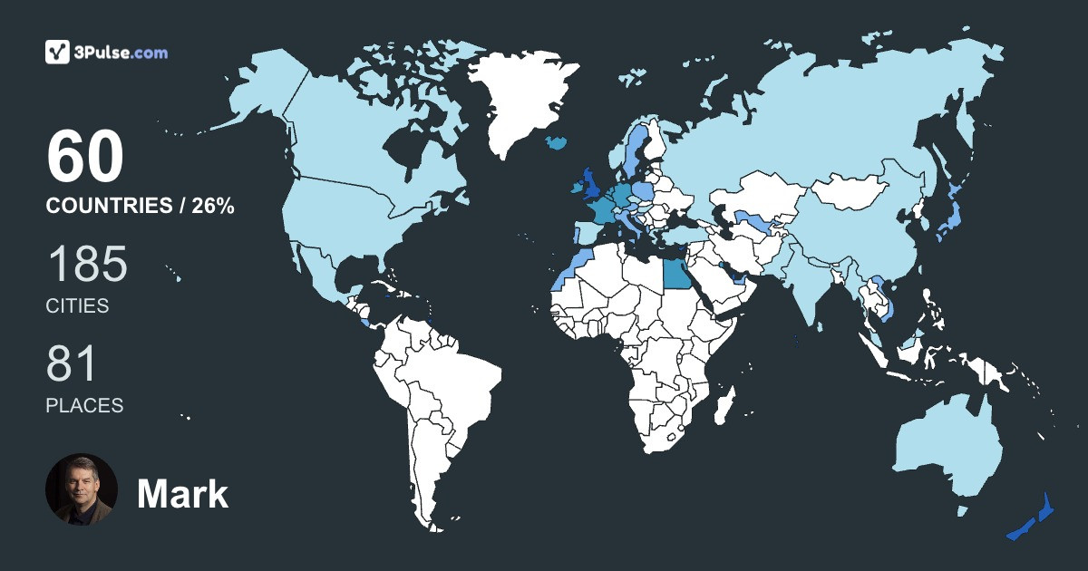 Изображение Карты путешествий Mark Hunt