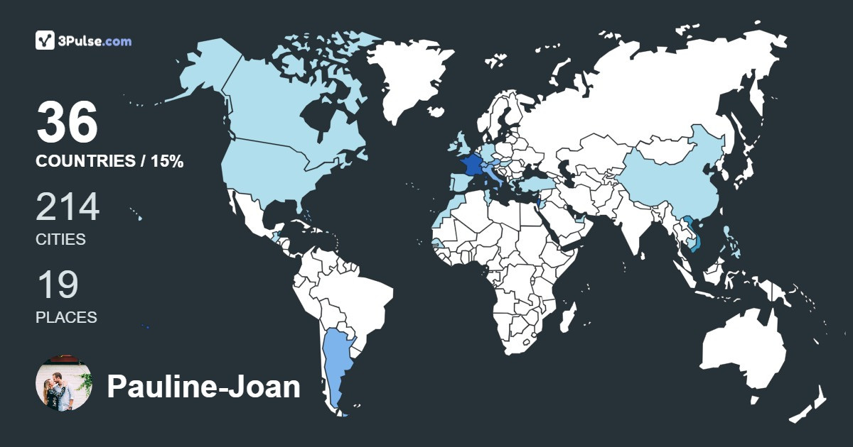 Изображение Карты путешествий Pauline-Joan De-Bona-Biro