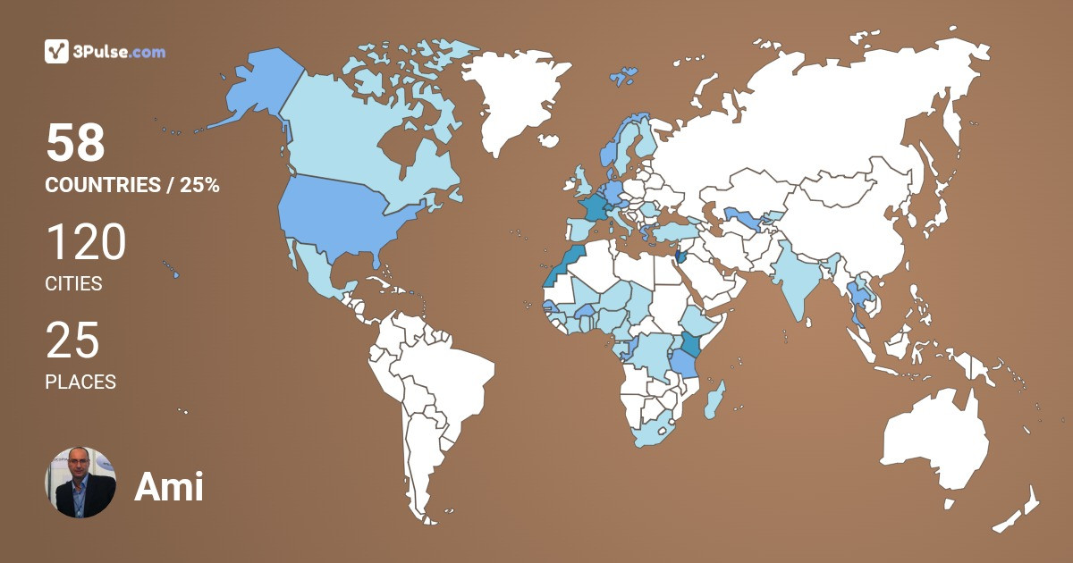 Изображение Карты путешествий Ami Benayoun
