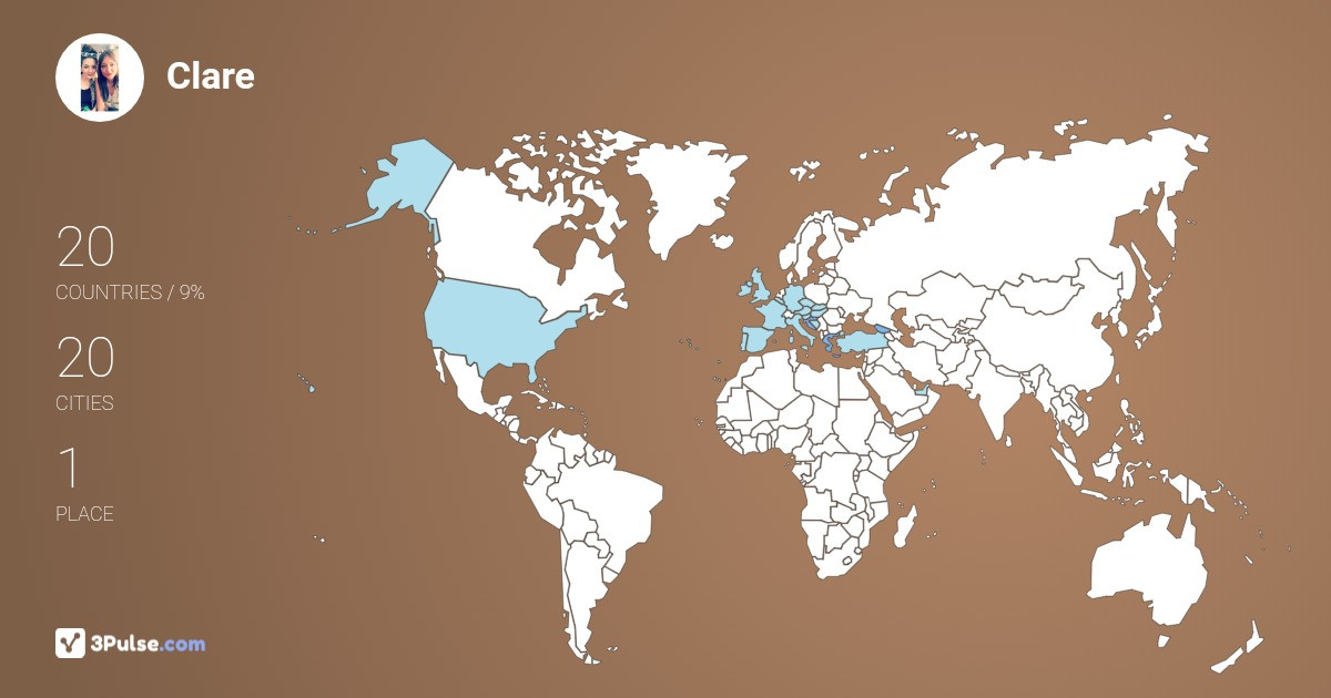 Изображение Карты путешествий Clare Stajka