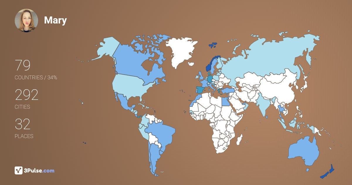 Изображение Карты путешествий Mary Mareen