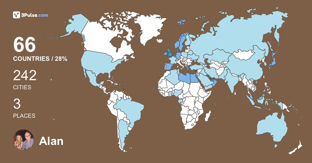 Изображение Карты путешествий Alan Maxted