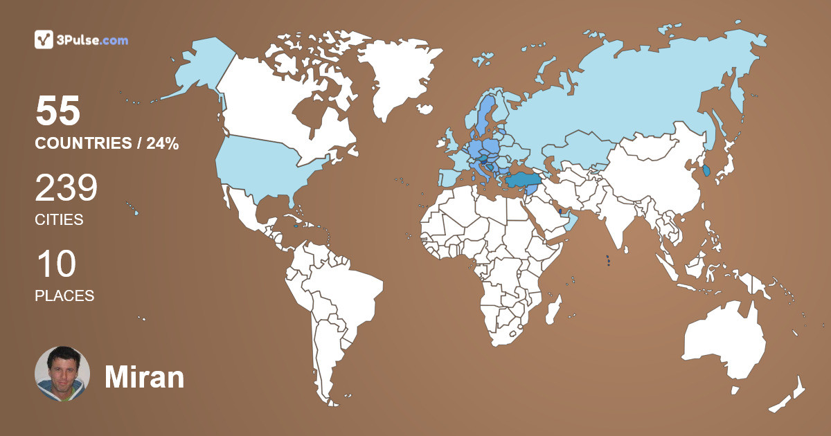 Изображение Карты путешествий Miran Cvetko