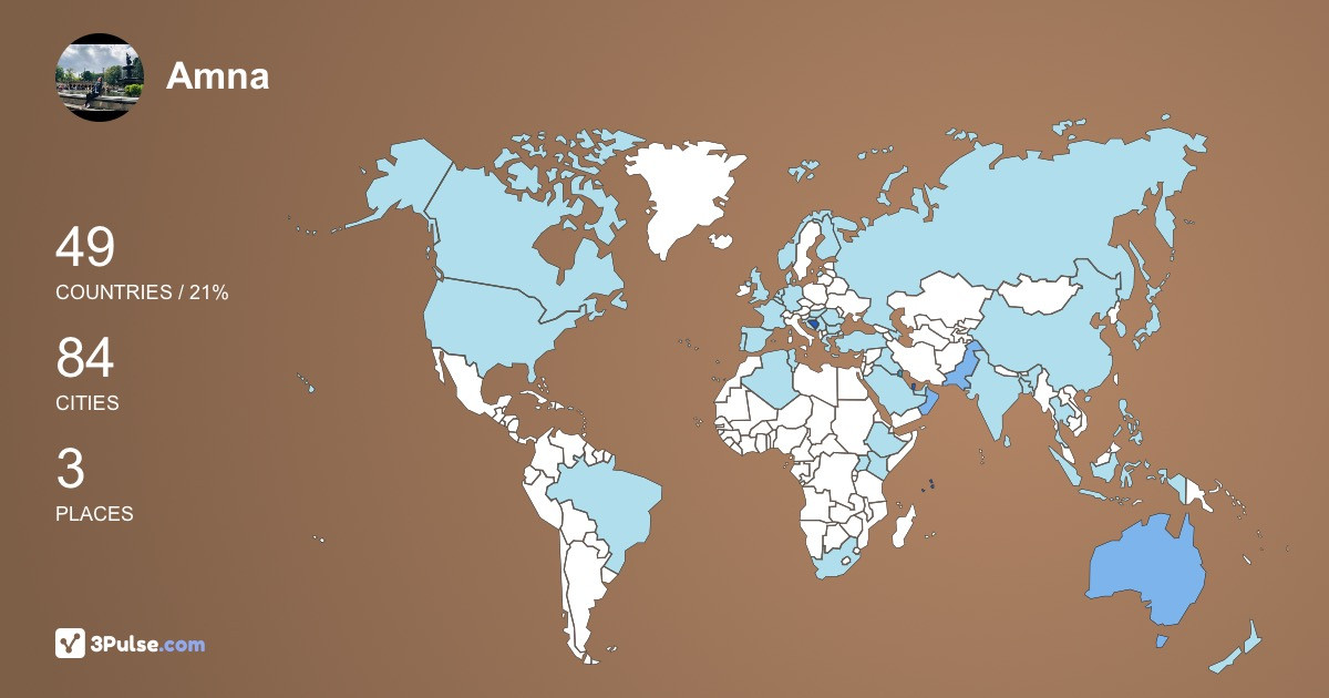 Изображение Карты путешествий Amna Miljevic