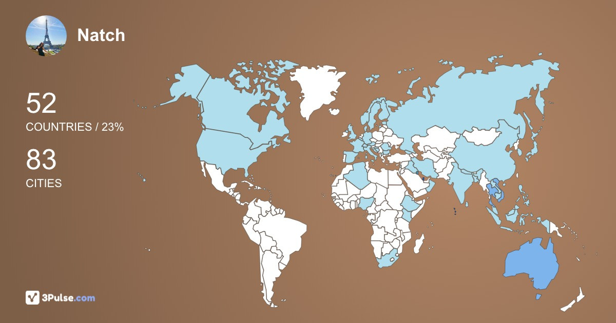Изображение Карты путешествий Natch Ananphatrachai