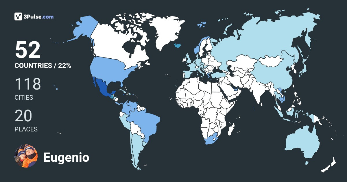 Изображение Карты путешествий Eugenio De-La-Vega