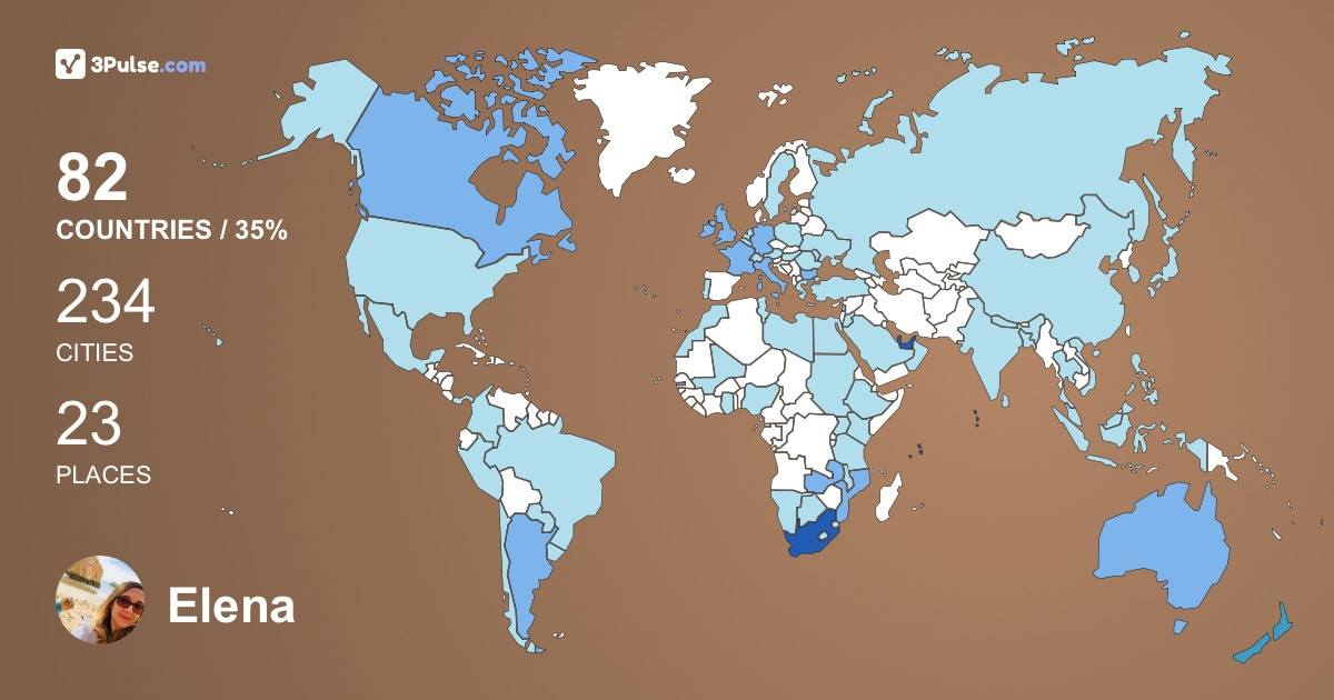Elena Phillips's Travel Map Image