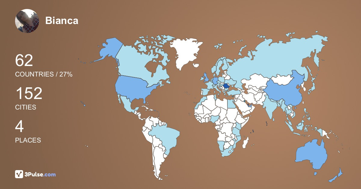 Bianca Blanda's Travel Map Image