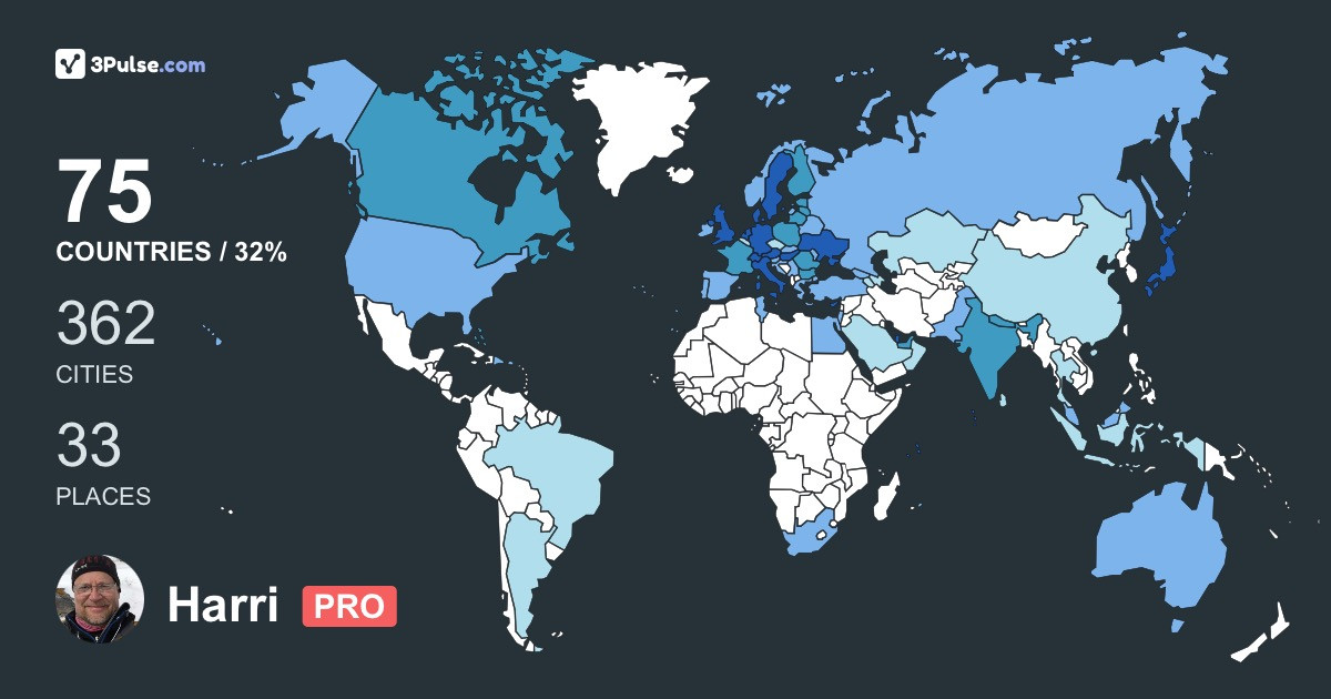 Изображение Карты путешествий Harri Suominen