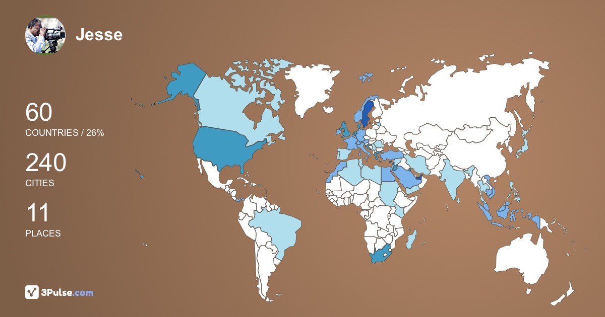 Изображение Карты путешествий Jesse Lewis