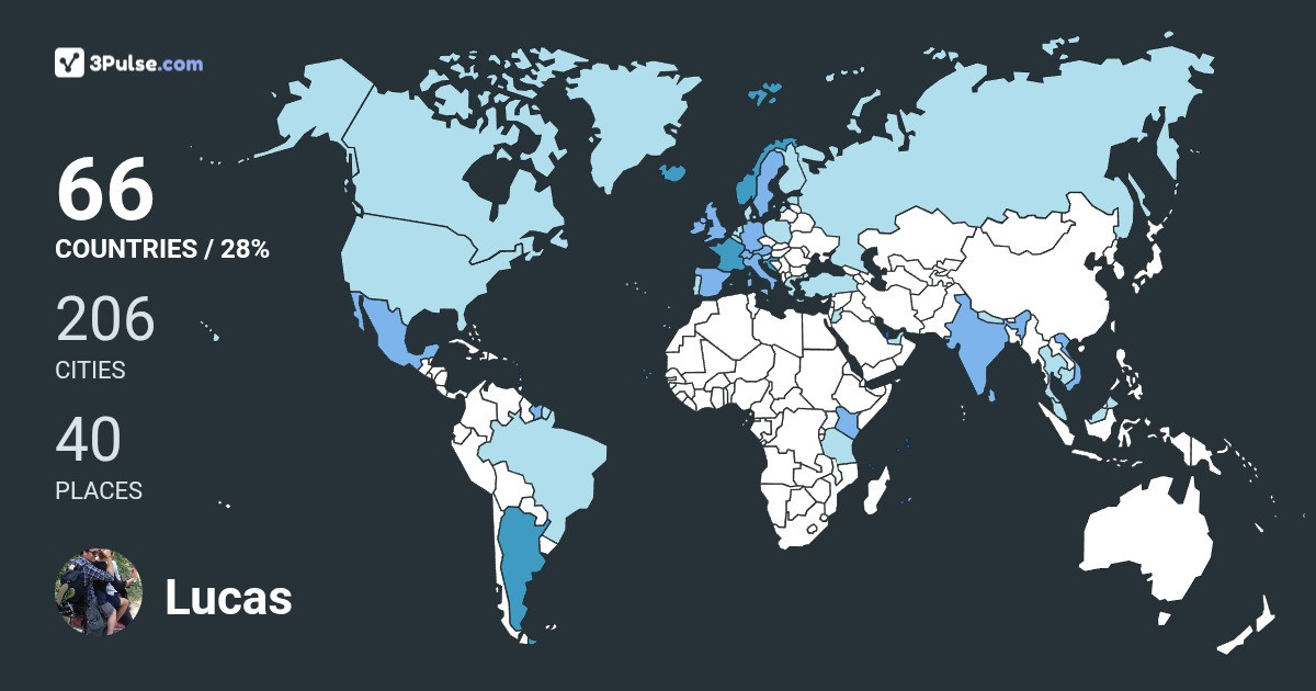 Изображение Карты путешествий Lucas Jocou