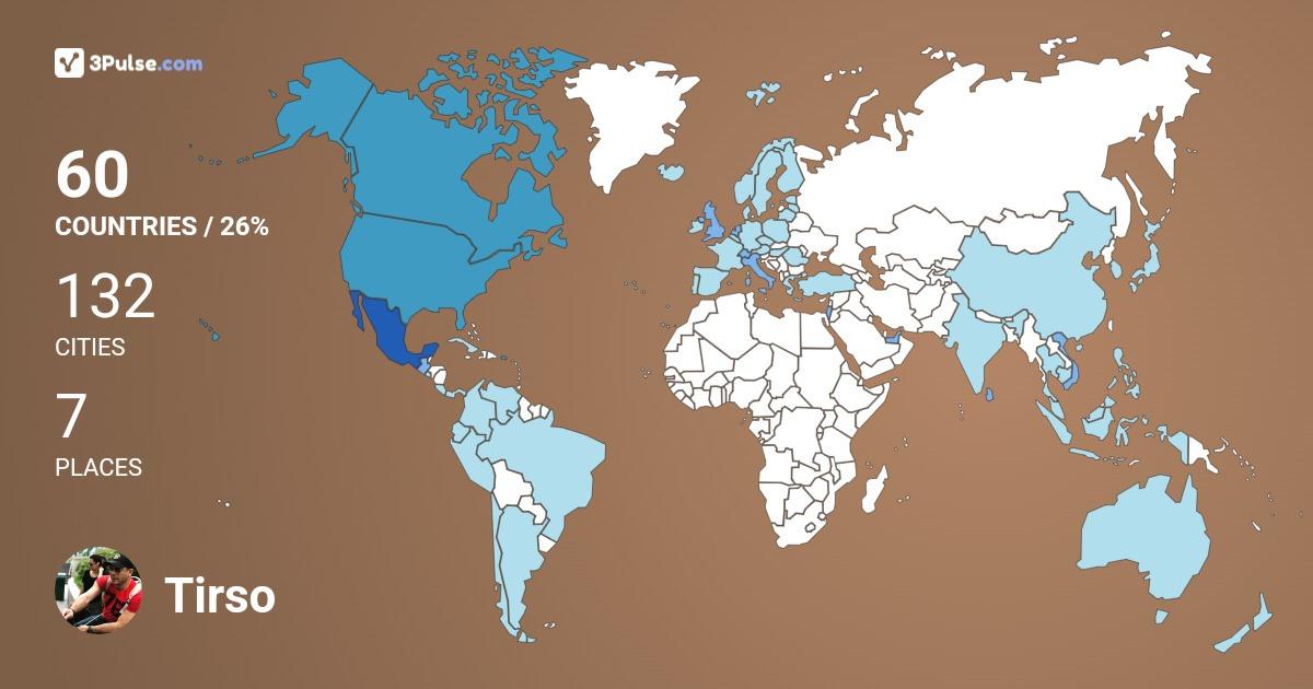Изображение Карты путешествий Tirso Bustamante