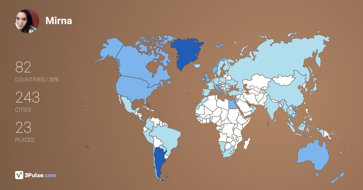 Изображение Карты путешествий Mirna Poblete