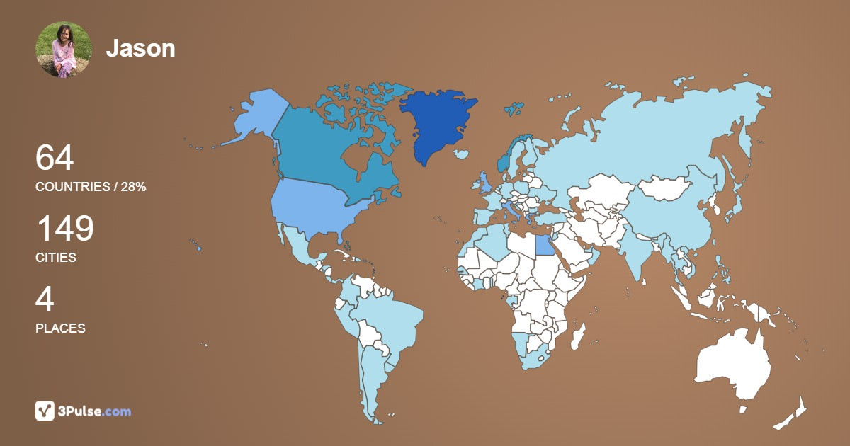 Изображение Карты путешествий Jason Kenny