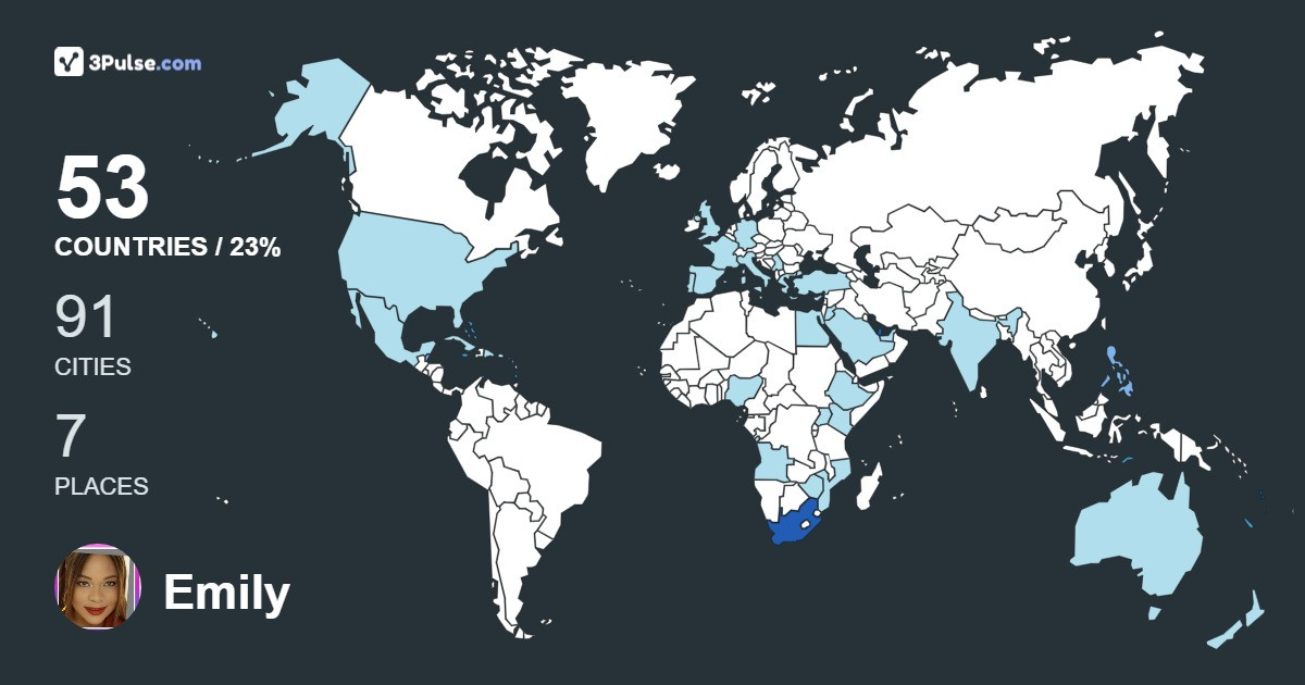Emily Kay's Travel Map Image