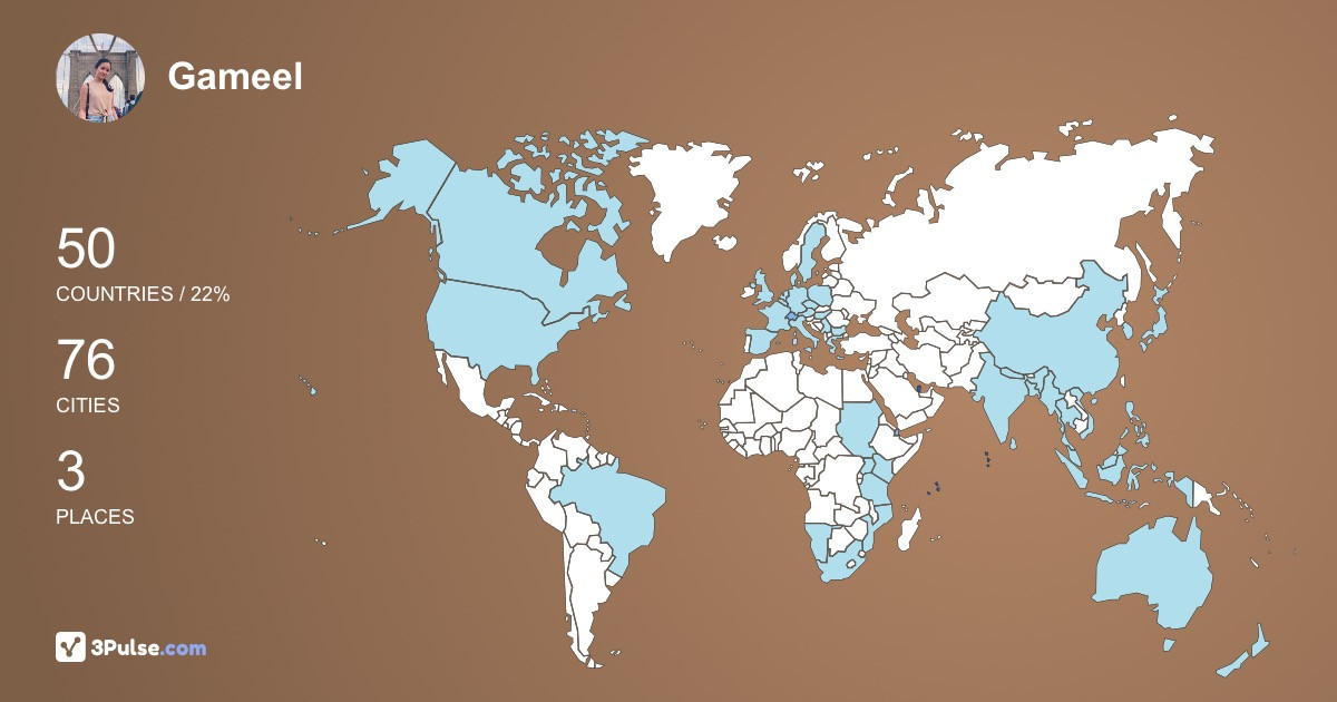 Изображение Карты путешествий Gameel Padasas