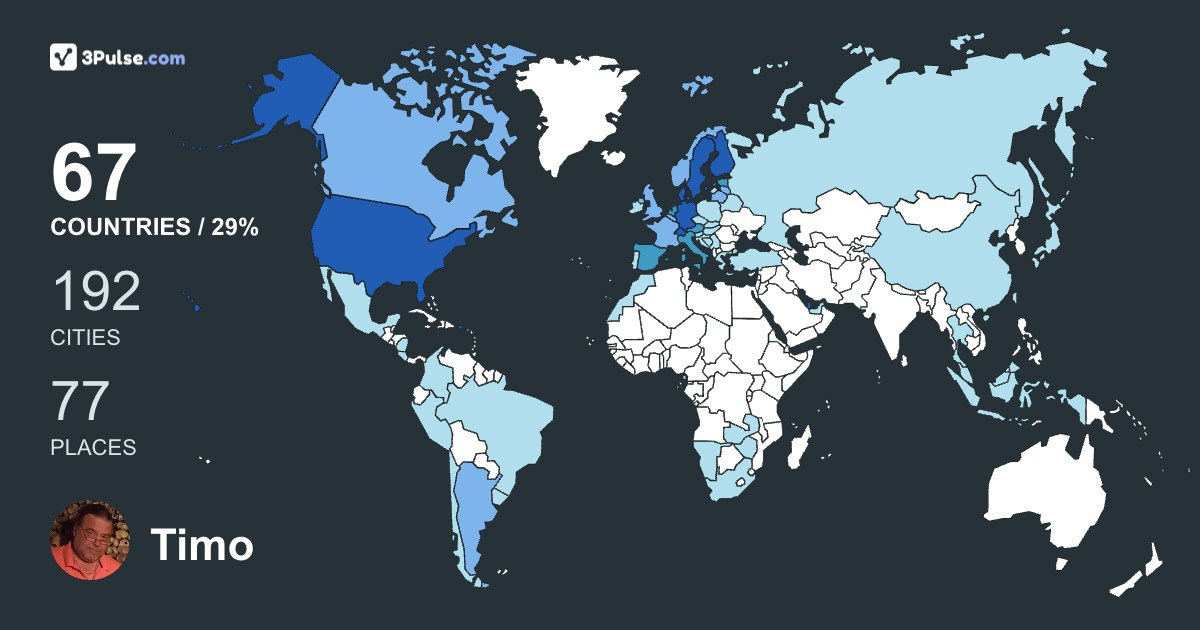 Изображение Карты путешествий Timo Heikker