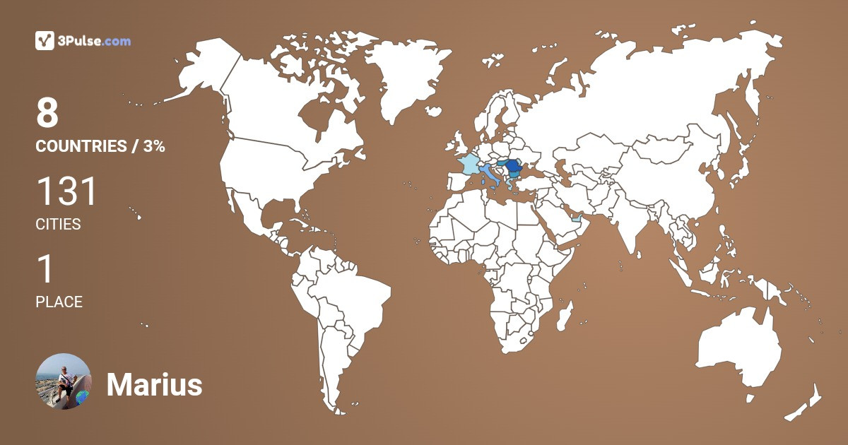 Marius Ganea's Travel Map Image