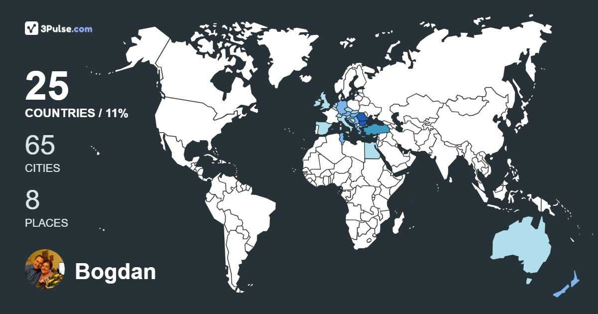 Изображение Карты путешествий Bogdan Neacsu