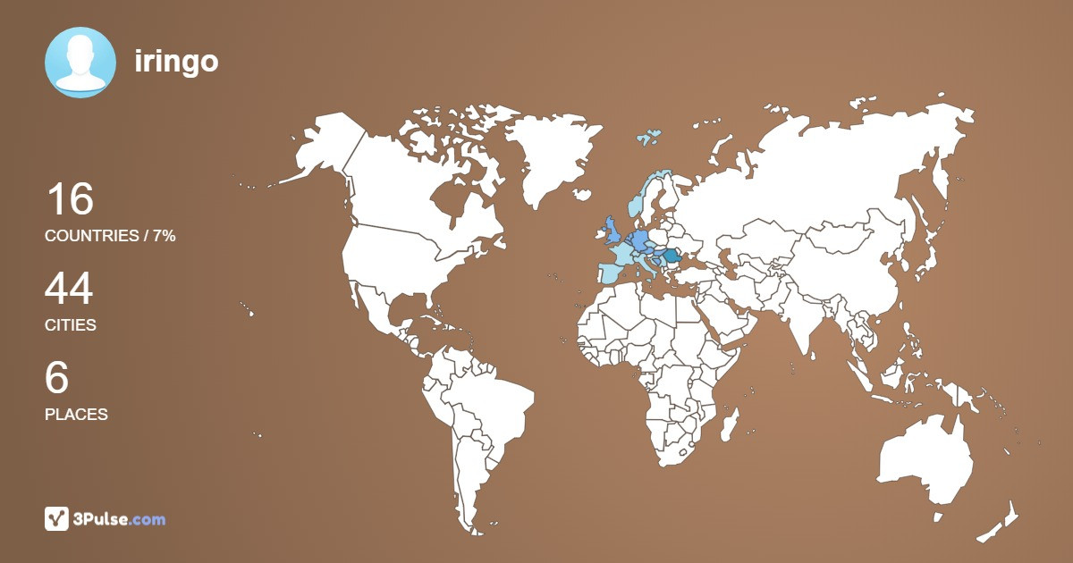 iringo's Travel Map Image
