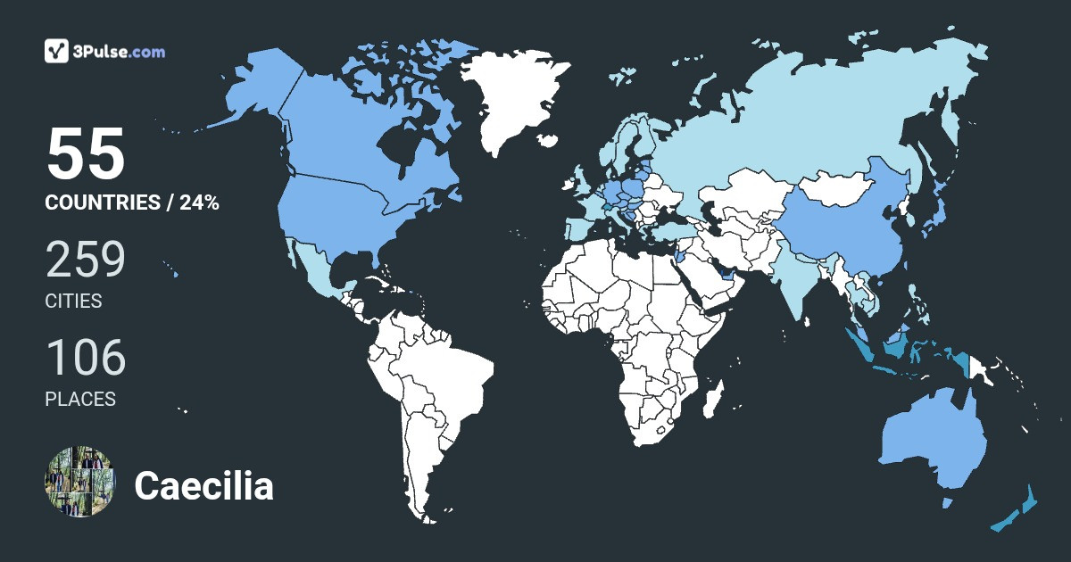 Caecilia Wisnuprapti's Travel Map Image