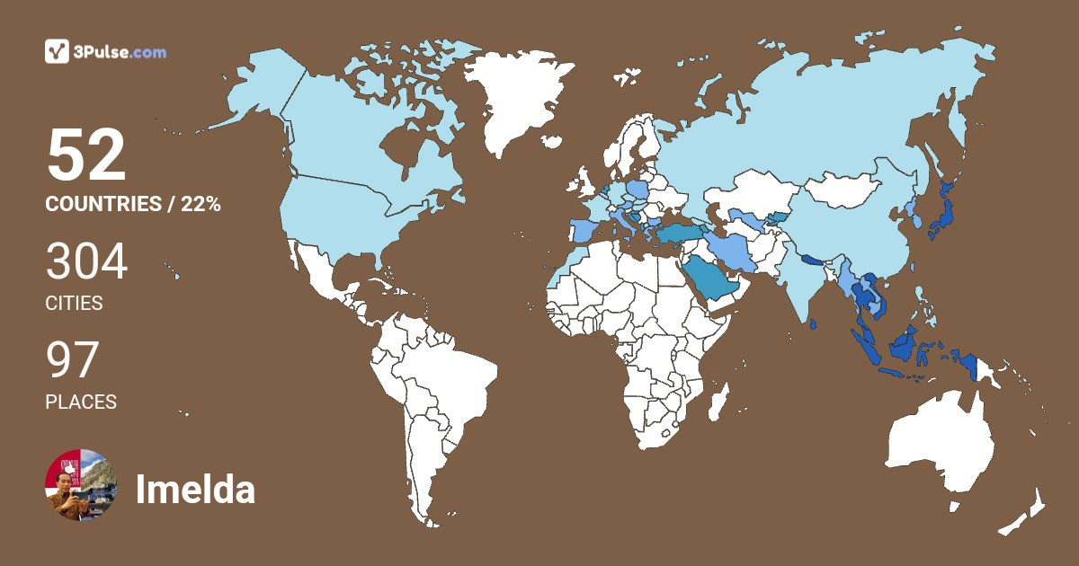 Imelda Wati's Travel Map Image