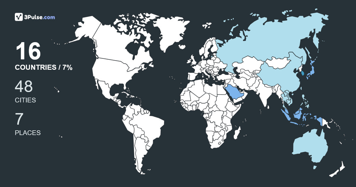 Ilham's Travel Map Image