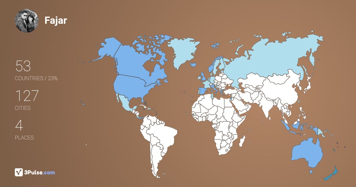 Изображение Карты путешествий Fajar Defelano