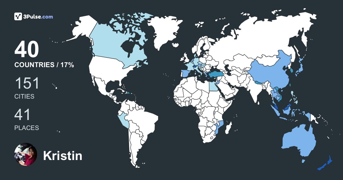 Kristin Foo's Travel Map Image