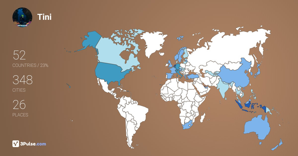 Tini Palar's Travel Map Image