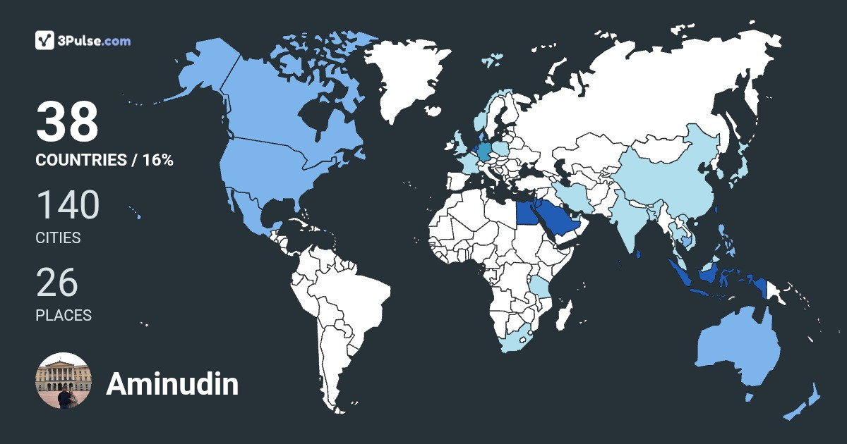 Изображение Карты путешествий Aminudin Kartodinomo-Djojohardjo
